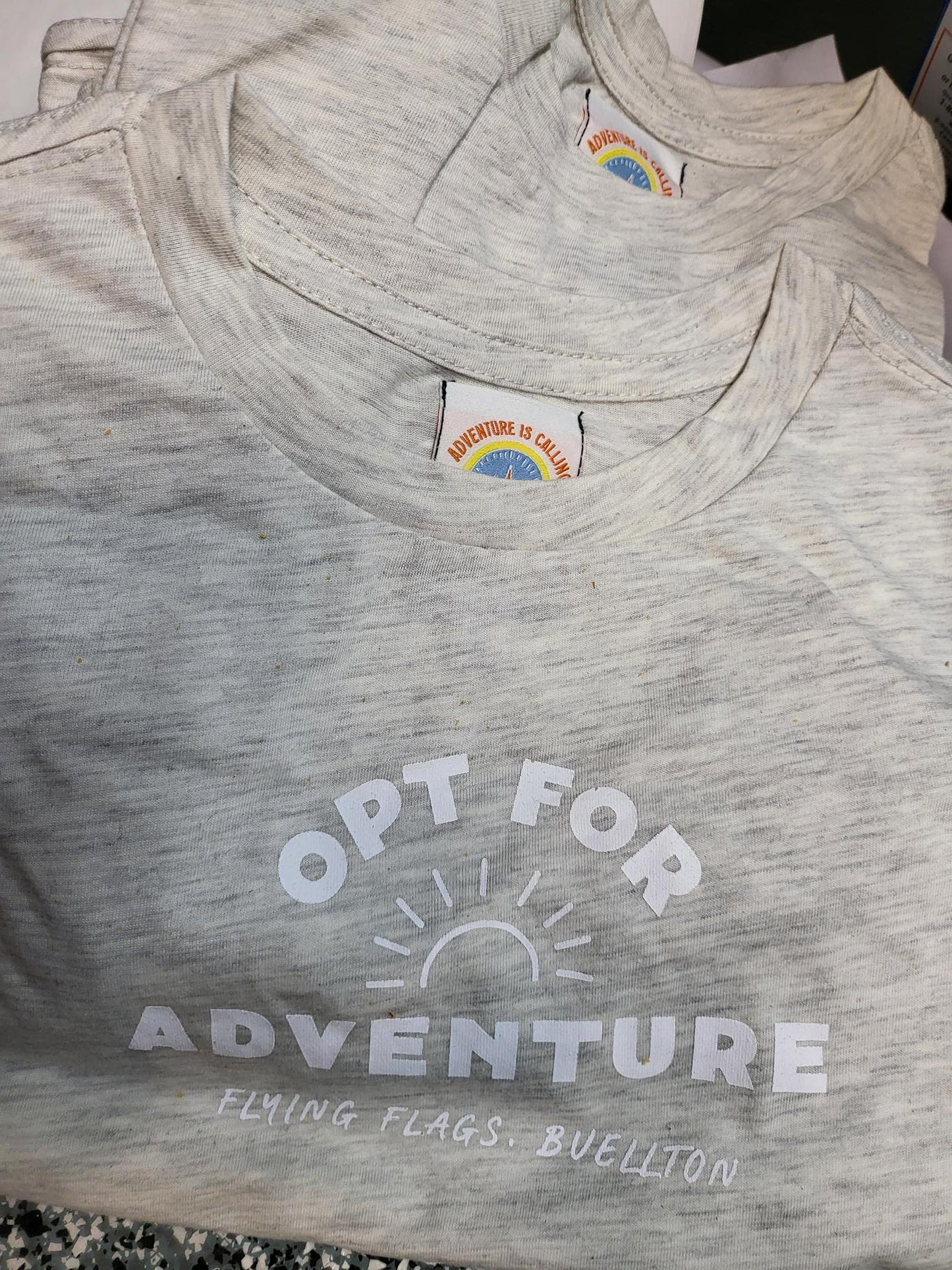 BHA- Kids t shirt OPT for Adventure Grey