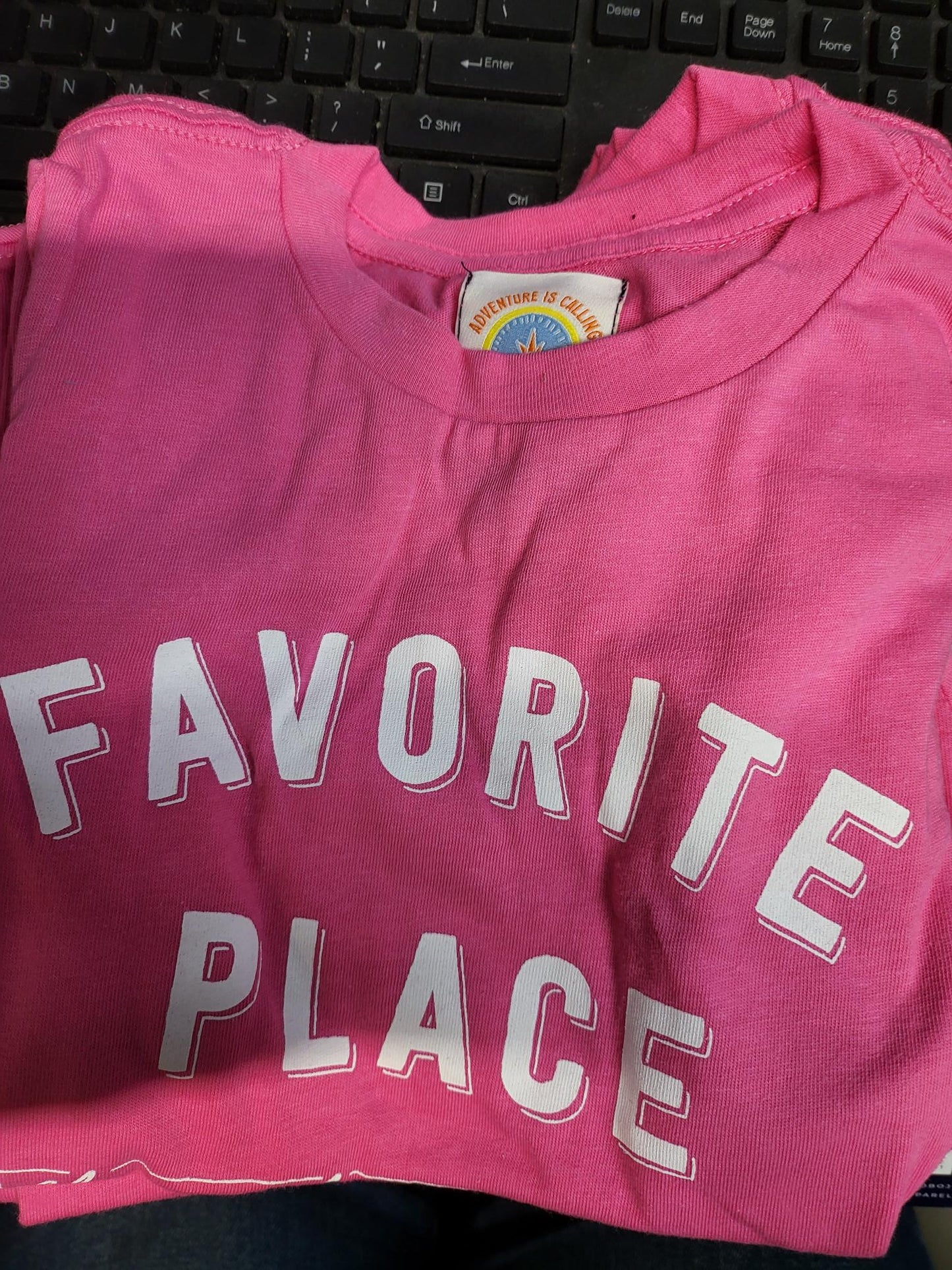 BHA- Kids t shirt Favorite Place pink