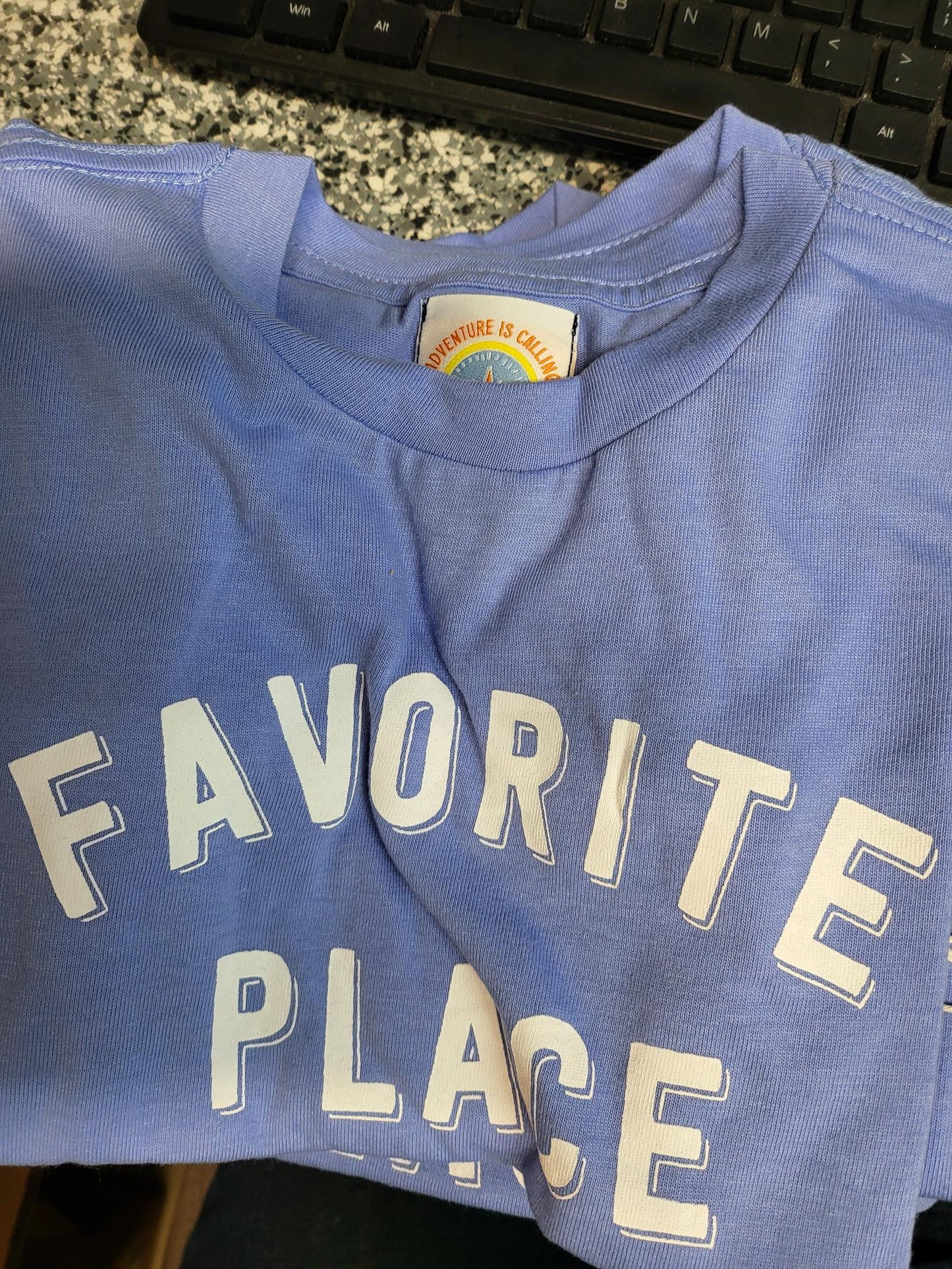 BHA- Kids t shirt Favorite Place periwinkle