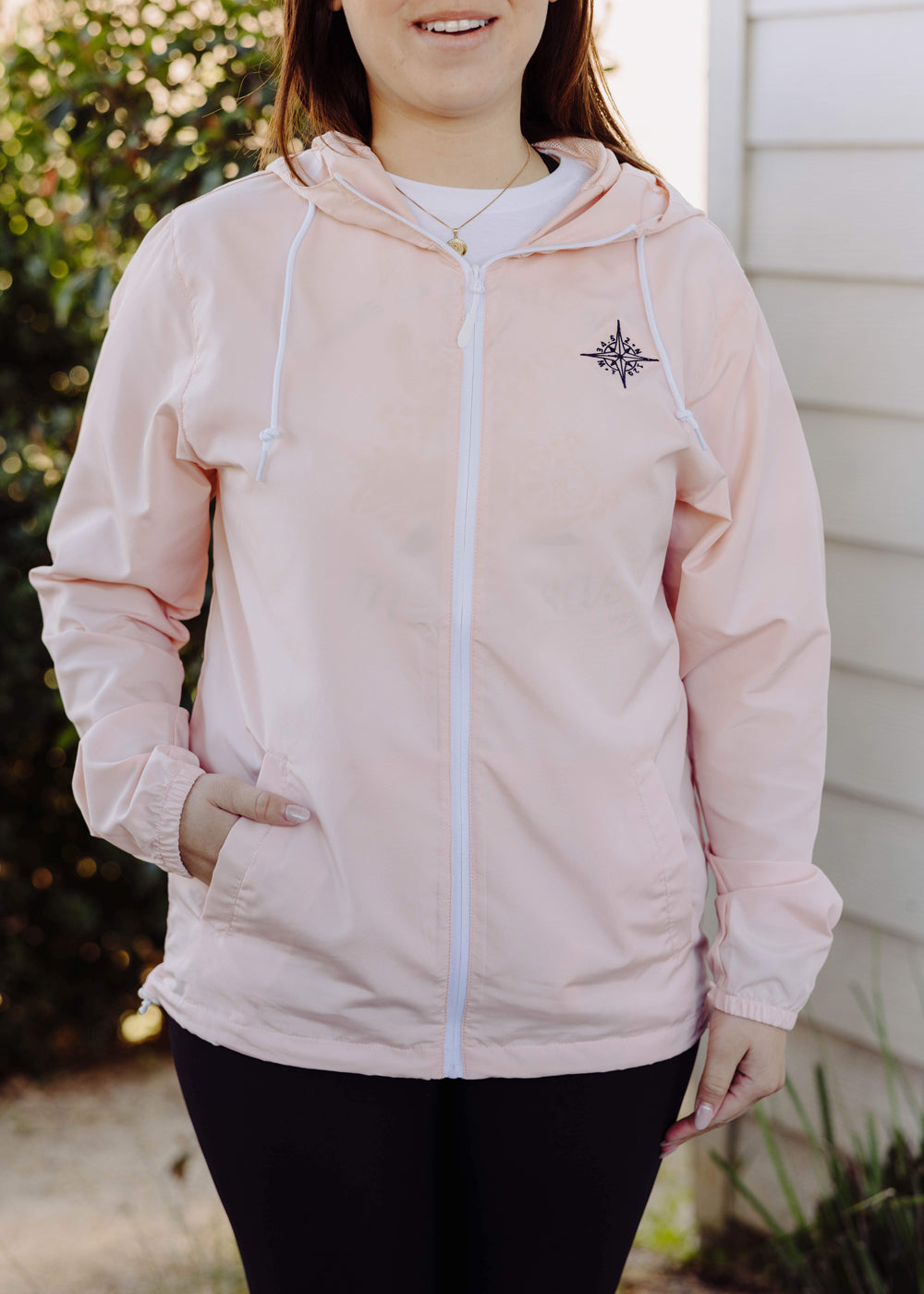 Compass Rain Jacket - Pink/White
