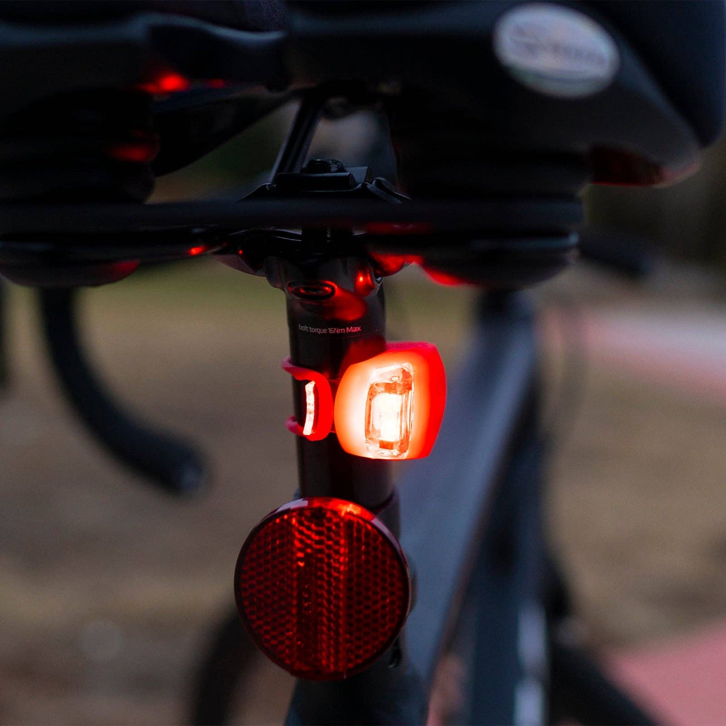 LitezAll LED Bike Safety Lights Headlight and Tail Light