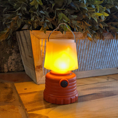 LitezAll Mini LED Lantern with White or Simulated Flame