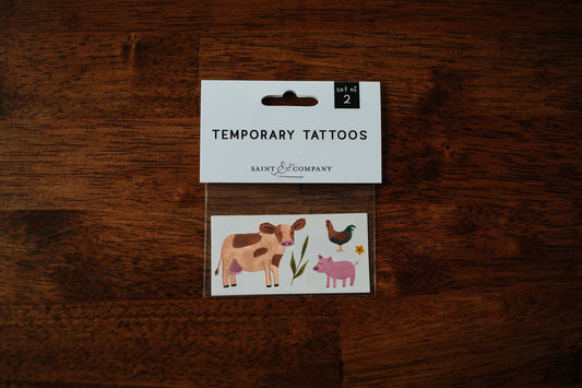 Farm Animals Temporary Tattoos