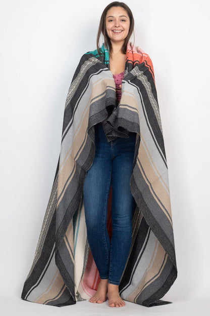 Serape Stripe Beach Blanket
