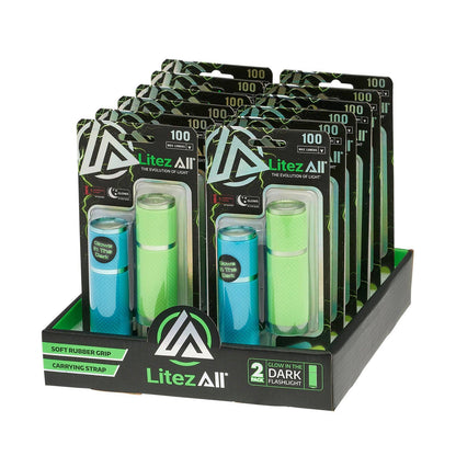 LitezAll Glow In the Dark Flashlight 2 Pack