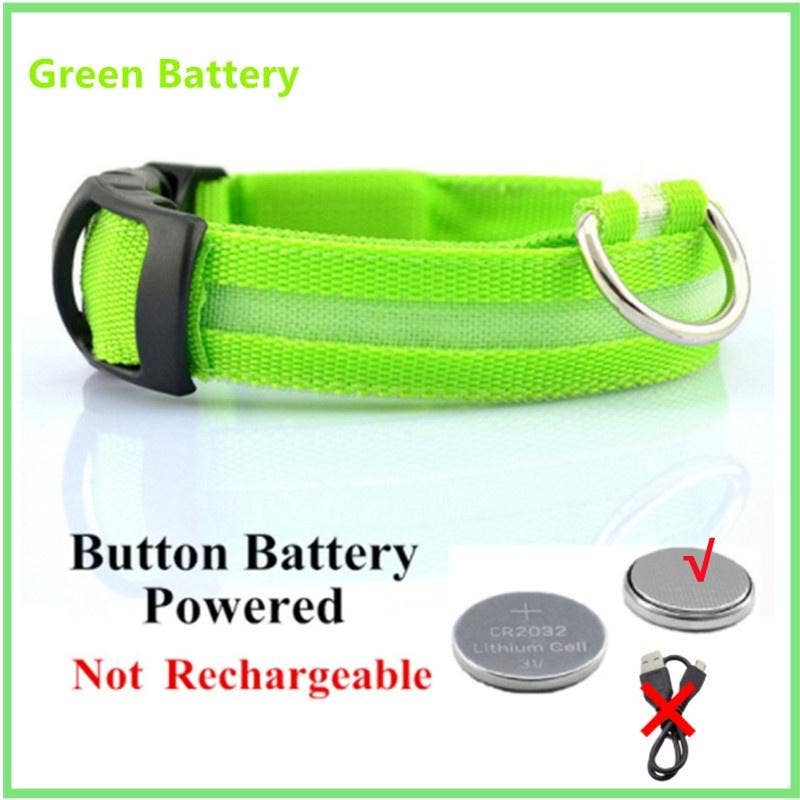 Reflective LED Dog Collar 10-Pack