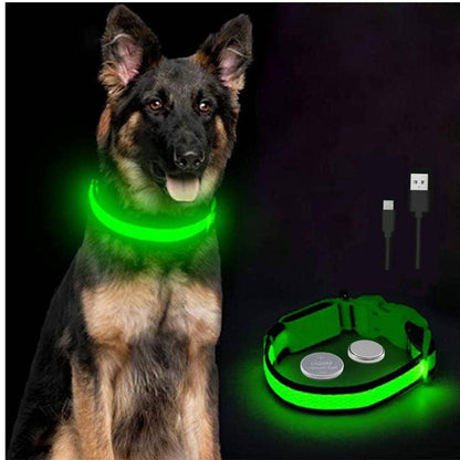 Reflective LED Dog Collar 10-Pack
