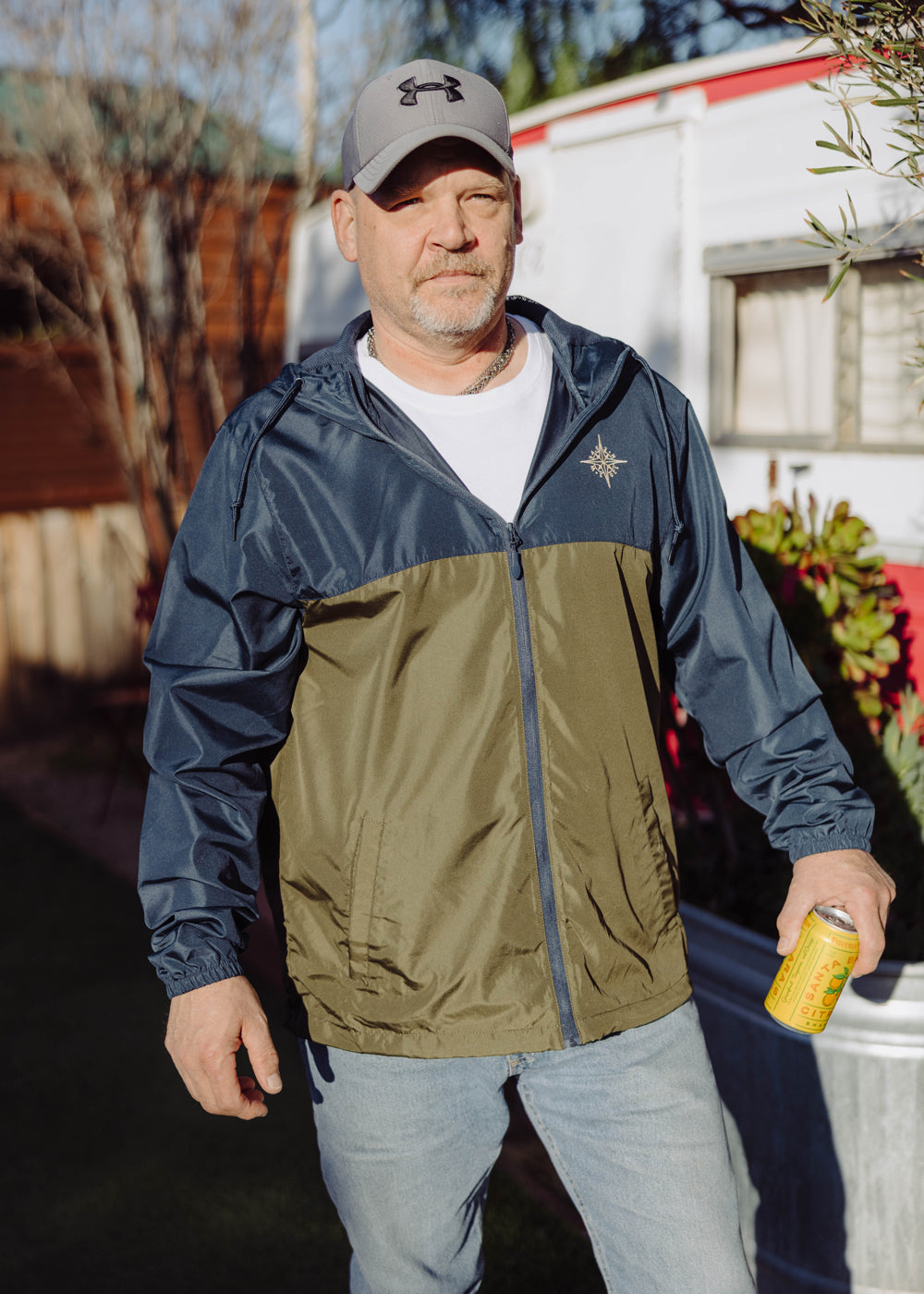 Compass Rain Jacket - Green/Navy
